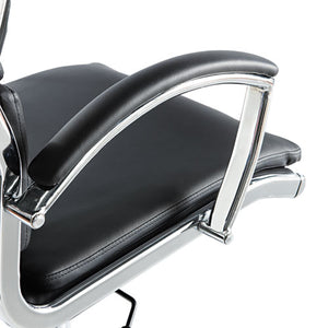 Alera Neratoli High-back Slim Profile Chair, Supports Up To 275 Lbs, Black Seat/black Back, Chrome Base