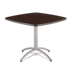 Caféworks Table, 36w X 36d X 30h, Graphite Granite/silver