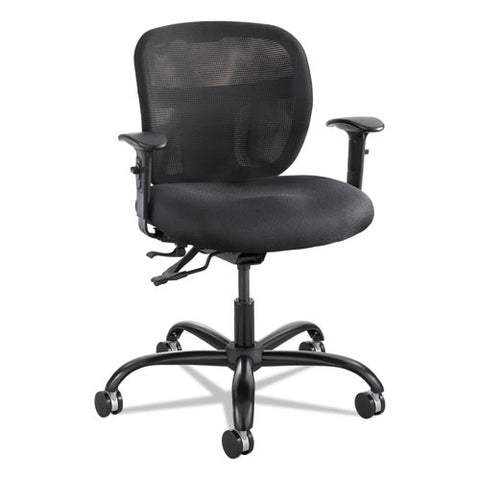 Image of Vue Intensive-use Mesh Task Chair, Supports Up To 500 Lbs., Black Seat/black Back, Black Base