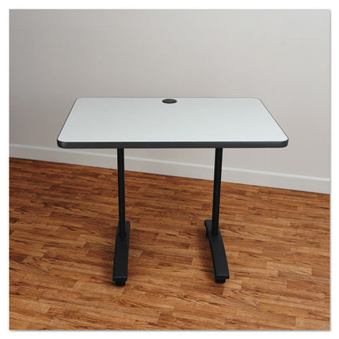 Image of Alera Valencia Series Training Table T-leg Base, 24 1/2w X 19 3/4d X 28 1/2h, Black