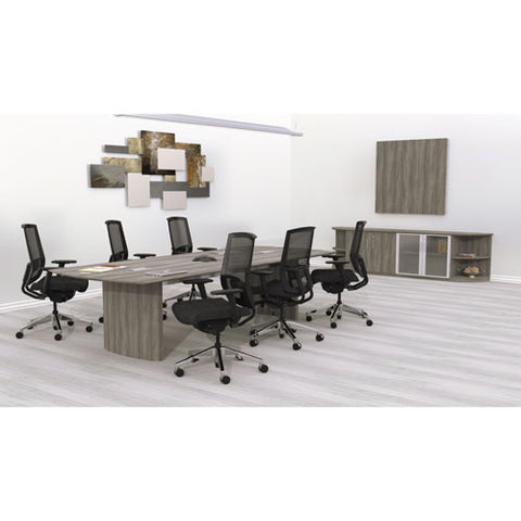 Image of Medina Series Conference Table Base, 23 3/5w X 2d X 28 1/8h, Gray Steel