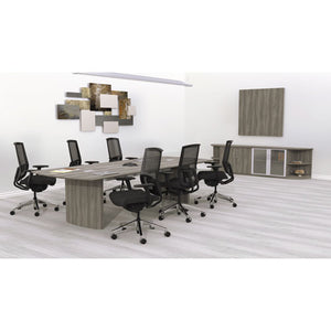 Medina Series Conference Table Base, 23 3/5w X 2d X 28 1/8h, Gray Steel