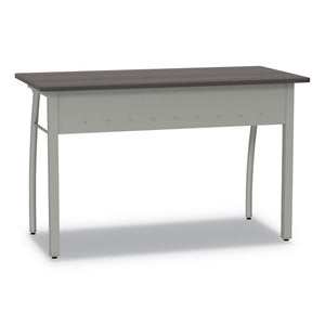 Trento Line Rectangular Desk, 47.25w X 23.63d X 29.5h, Mocha/gray