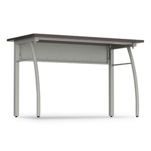 Trento Line Rectangular Desk, 47.25w X 23.63d X 29.5h, Mocha/gray