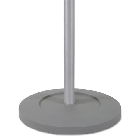 Image of Festival Coat Stand With Umbrella Holder, Five Knobs, 14w X 14d X 73.67h, Silver Gray