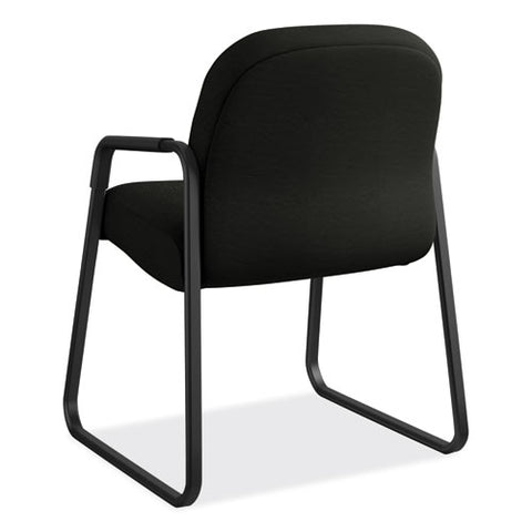 Image of Pillow-soft 2090 Series Guest Arm Chair, 31.25" X 35.75" X 36", Black Seat/black Back, Black Base