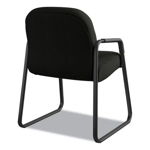 Image of Pillow-soft 2090 Series Guest Arm Chair, 31.25" X 35.75" X 36", Black Seat/black Back, Black Base