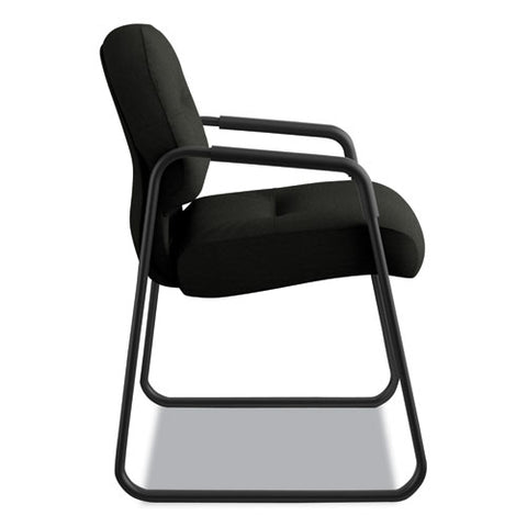 Image of Pillow-soft 2090 Series Guest Arm Chair, 31.25" X 35.75" X 36", Black Seat/black Back, Black Base