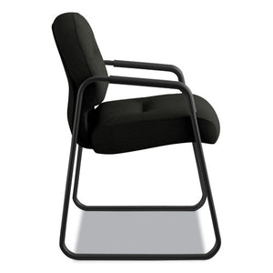 Pillow-soft 2090 Series Guest Arm Chair, 31.25" X 35.75" X 36", Black Seat/black Back, Black Base