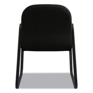 Pillow-soft 2090 Series Guest Arm Chair, 31.25" X 35.75" X 36", Black Seat/black Back, Black Base