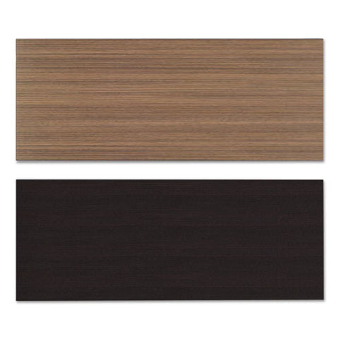 Image of Reversible Laminate Table Top, Rectangular, 59 3/8w X 23 5/8d, Espresso/walnut