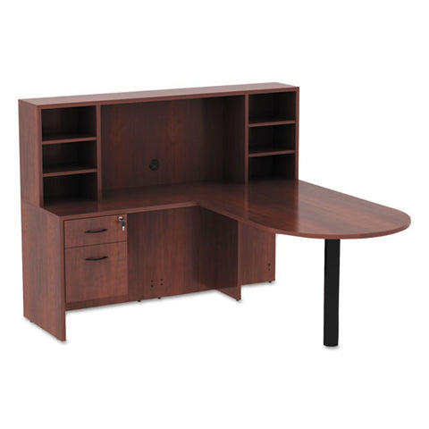 Image of Alera Valencia Series D Top Desk, 71w X 35.5d X 29.63h, Medium Cherry