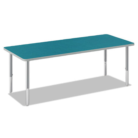 Image of Build Rectangle Shape Table Top, 60w X 24d, Blue Agave