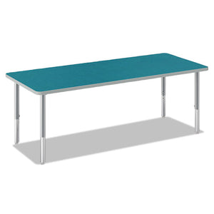 Build Rectangle Shape Table Top, 60w X 24d, Blue Agave