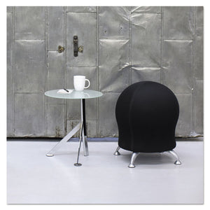 Zenergy Ball Chair, Black Seat/black Back, Silver Base