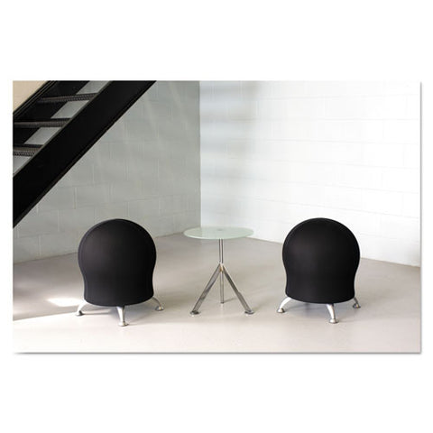 Image of Zenergy Ball Chair, Black Seat/black Back, Silver Base