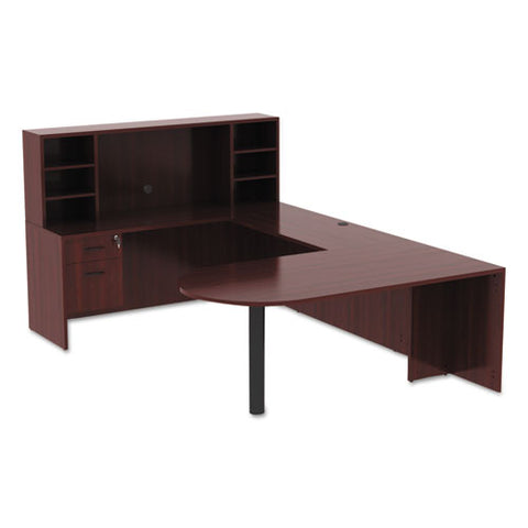 Image of Alera Valencia Series Reversible Return/bridge Shell, 47 1/4w X 23 5/8d X 29 1/2h, Mahogany