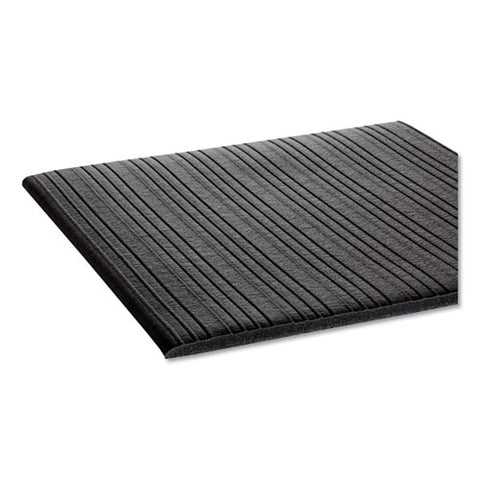 Image of Ribbed Vinyl Anti-fatigue Mat, 36 X 60, Black