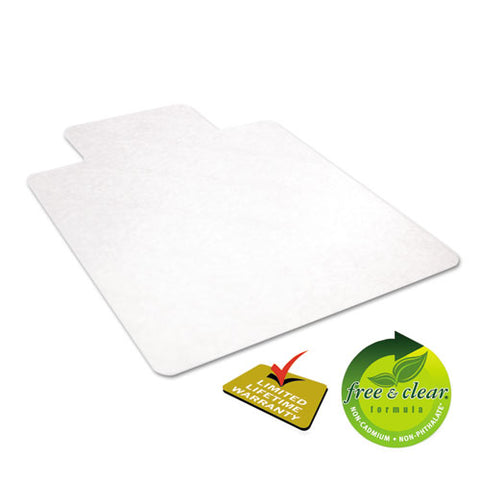 Image of Economat All Day Use Chair Mat For Hard Floors, 36 X 48, Lipped, Clear