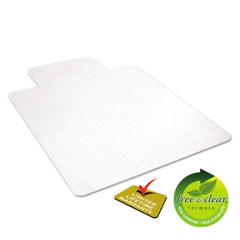 Image of Economat All Day Use Chair Mat For Hard Floors, 36 X 48, Lipped, Clear