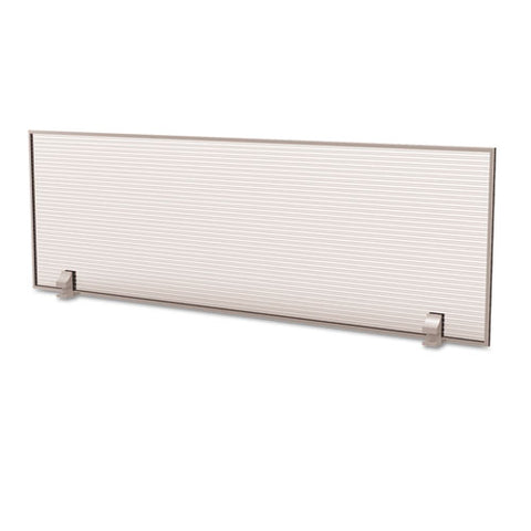 Image of Trento Line Dividing Panel, Polycarbonate, 47.13w X 1.75d X 15.5h, Translucent