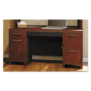 Enterprise Collection 60w Double Pedestal Desk, 60w X 28.63d X 29.75h, Harvest Cherry (box 2 Of 2)