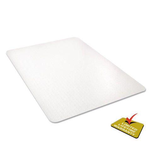 Image of Polycarbonate All Day Use Chair Mat - All Carpet Types, 46 X 60, Rectangle, Clear