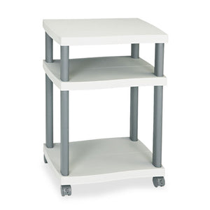 Wave Design Printer Stand, Two-shelf, 20w X 17.5d X 11.5h, Charcoal Gray