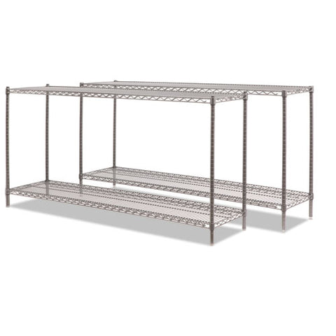 Image of Ba Plus Wire Shelving Kit, 4 Shelves, 72" X 18" X 72", Black Anthracite Plus