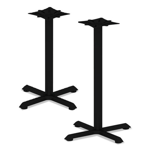 Image of Alera Hospitality Series Single-column Bases, 28 1/2"h, 300lb Cap, Steel, Black