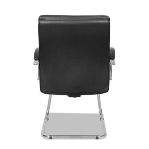 Alera Neratoli Slim Profile Guest Chair, 23.81'' X 27.16'' X 36.61'', Black Seat/black Back, Chrome Base