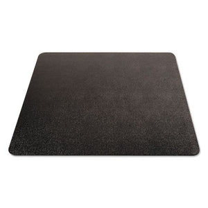 Economat All Day Use Chair Mat For Hard Floors, 45 X 53, Rectangular, Black