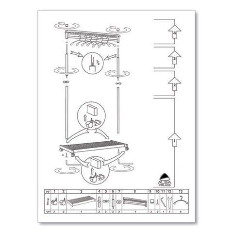 Image of Garment Racks, Two-sided, 2-shelf Coat Rack, 6 Hanger/6 Hook, 44.8w X 21.67d X 70.8h, Silver Steel/wood