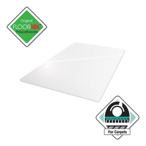 Image of Cleartex Ultimat Polycarbonate Chair Mat For High Pile Carpets, 60 X 48, Clear