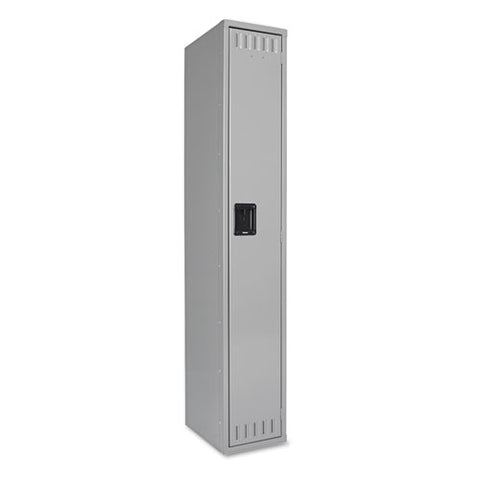 Image of Single Tier Locker With Legs, 12w X 18d X 78h, Medium Gray