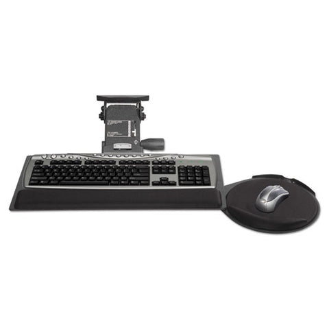 Image of Leverless Lift N Lock Keyboard Tray, 19w X 10d, Black