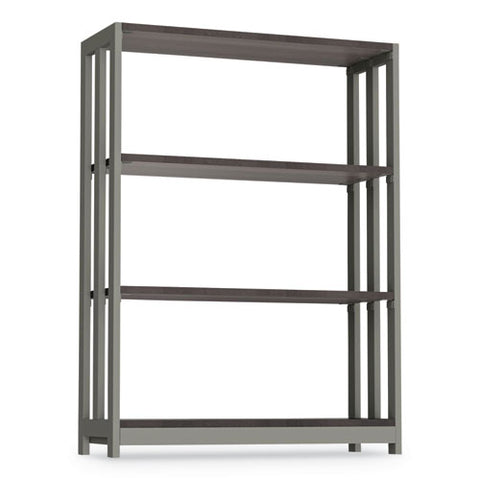 Image of Trento Line Bookcase, Three-shelf, 31 1/2w X 11 5/8d X 43 1/4h, Mocha