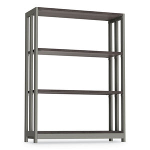 Trento Line Bookcase, Three-shelf, 31 1/2w X 11 5/8d X 43 1/4h, Mocha