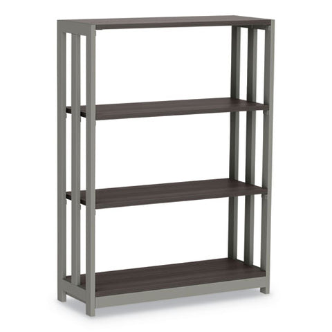 Image of Trento Line Bookcase, Three-shelf, 31 1/2w X 11 5/8d X 43 1/4h, Mocha