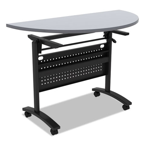 Image of Alera Valencia Flip Training Table Base, Modesty Panel, 28.5 X 19.75 X 28.5, Black