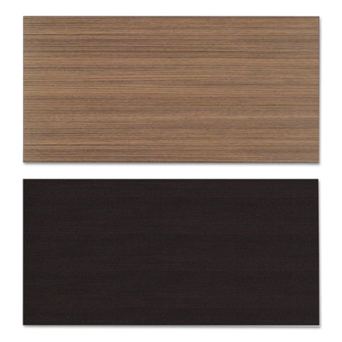 Image of Reversible Laminate Table Top, Rectangular, 47 5/8w X 23 5/8d, Espresso/walnut