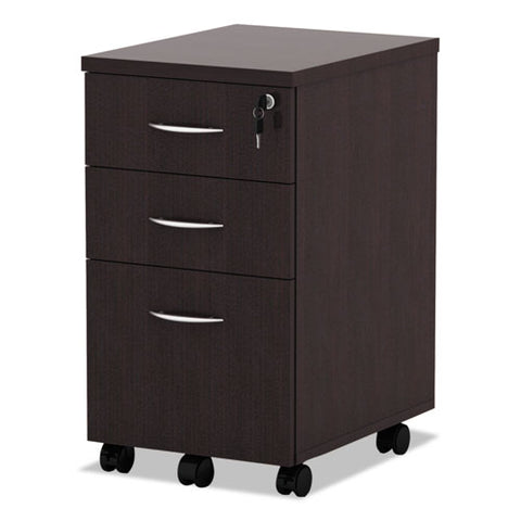 Image of Alera Valencia Mobile Box/box/file Pedestal File, 15.88w X 20.5d X 28.38h, Espresso