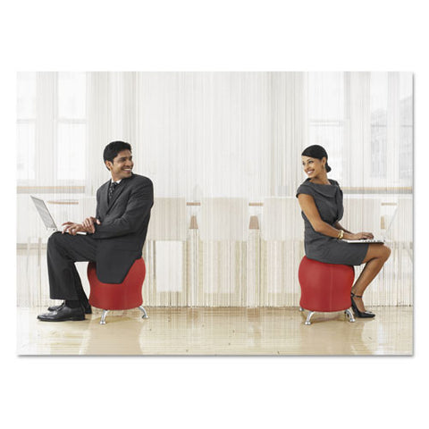 Image of Zenergy Ball Chair, Crimson Seat/crimson Back, Silver Base