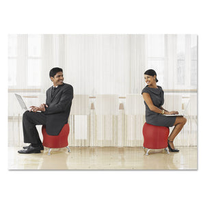 Zenergy Ball Chair, Crimson Seat/crimson Back, Silver Base