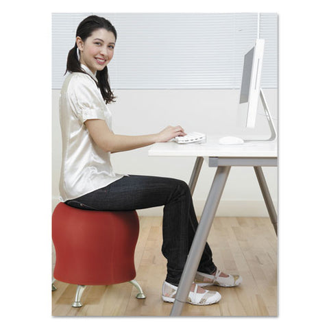 Image of Zenergy Ball Chair, Crimson Seat/crimson Back, Silver Base