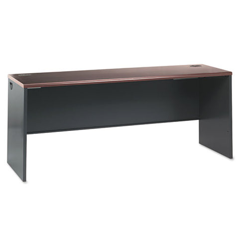 Image of 38000 Series Desk Shell, 60w X 30d X 29.5h, Mahogany/charcoal