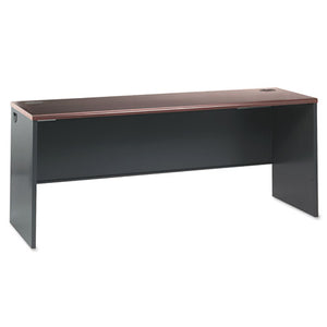 38000 Series Desk Shell, 60w X 30d X 29.5h, Mahogany/charcoal