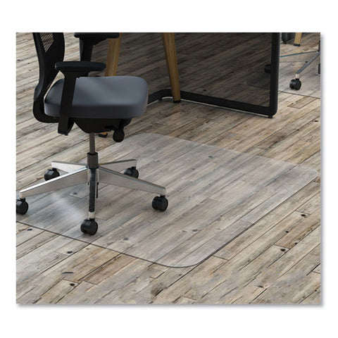 Image of Economat All Day Use Chair Mat For Hard Floors, 45 X 53, Clear