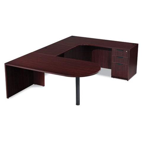 Image of Alera Valencia Series D Top Desk, 71w X 35.5d X 29.63h, Mahogany