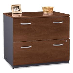 Series C Collection 2 Drawer 36w Lateral File (assembled), 35.75w X 23.38d X 29.88h, Hansen Cherry